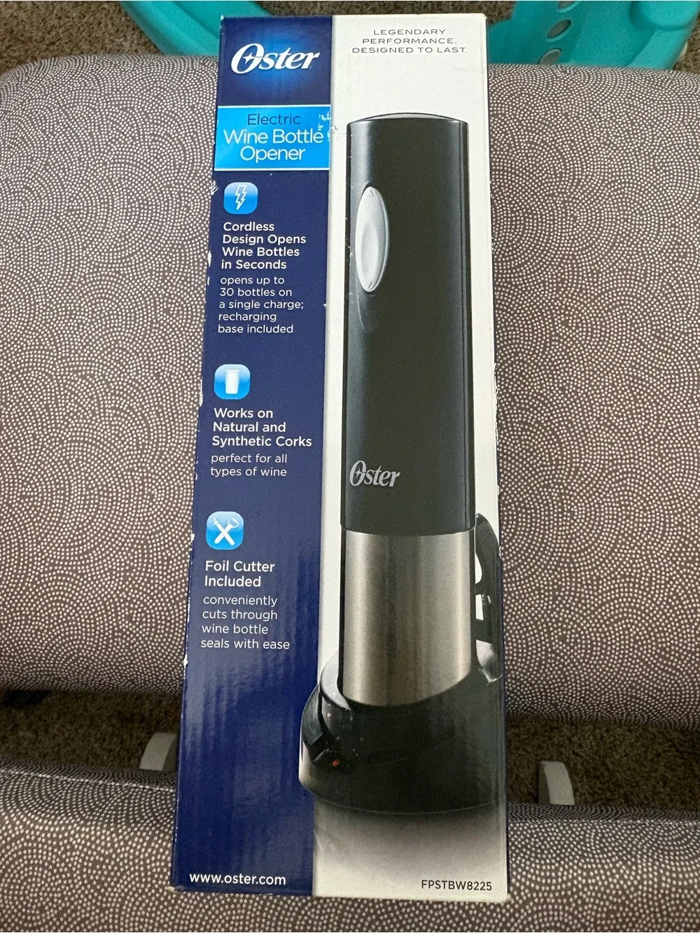 Oster Black and Silver Electric Wine Bottle Opener